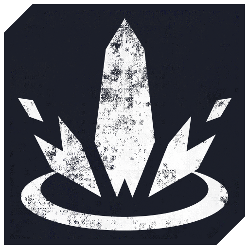 Frost Nova ability icon, a flat single-color ice crystal burst