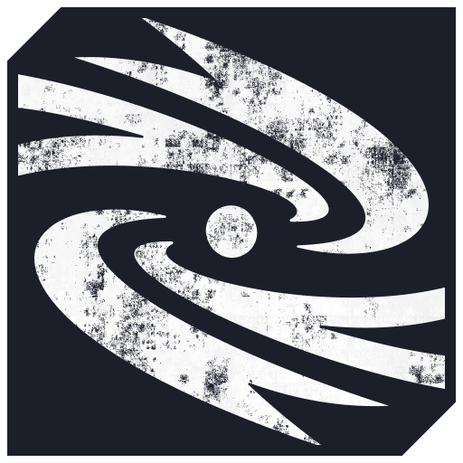 Gravity Well ability icon, a flat single-color swirling vortex