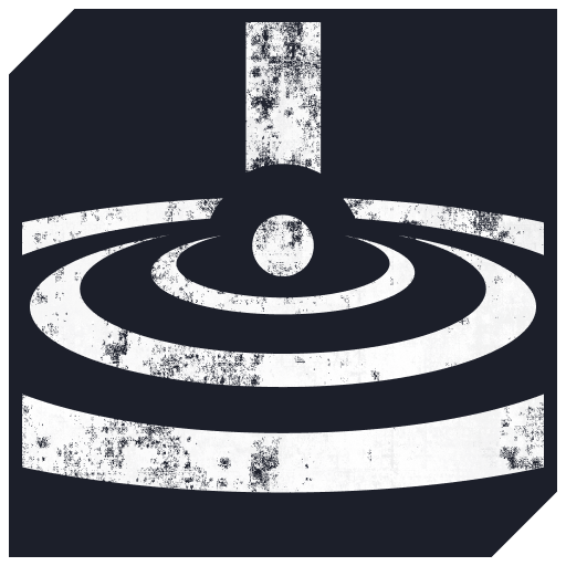 Sonic Blast ability icon, a flat single-color concentric shockwave