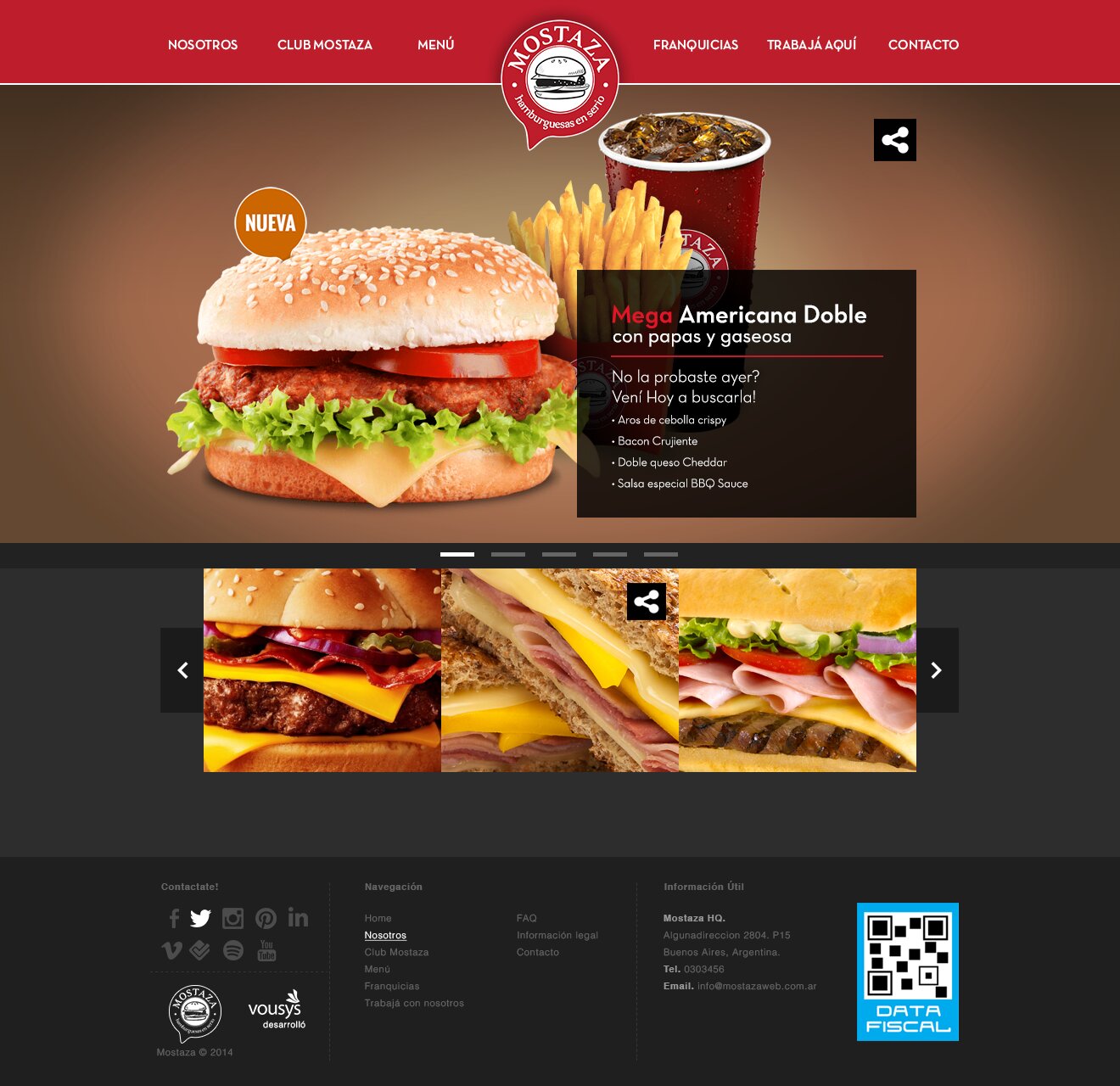 Final homepage design with hero image slider
